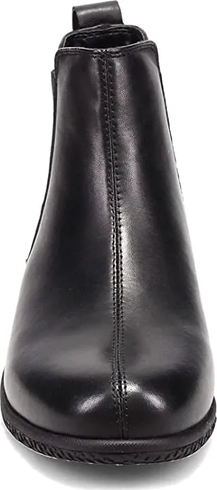 SoftWalk Women's Chelsea Boots, Black Leather, 8.5 Narrow