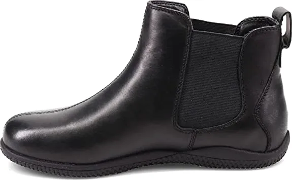SoftWalk Women's Chelsea Boots, Black Leather, 8.5 Narrow
