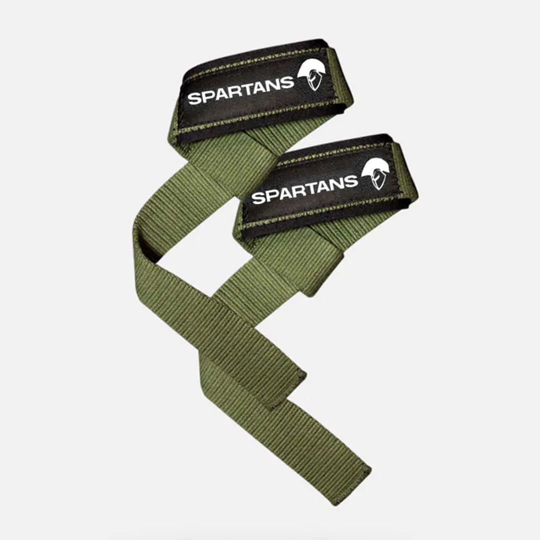 Spartans Elite Lifting Straps Green