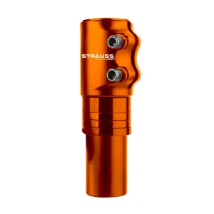 STRAUSS Cycle Handlebar: Adjustable Cycle Stem Riser Adapter | Enhanced Control | Orange