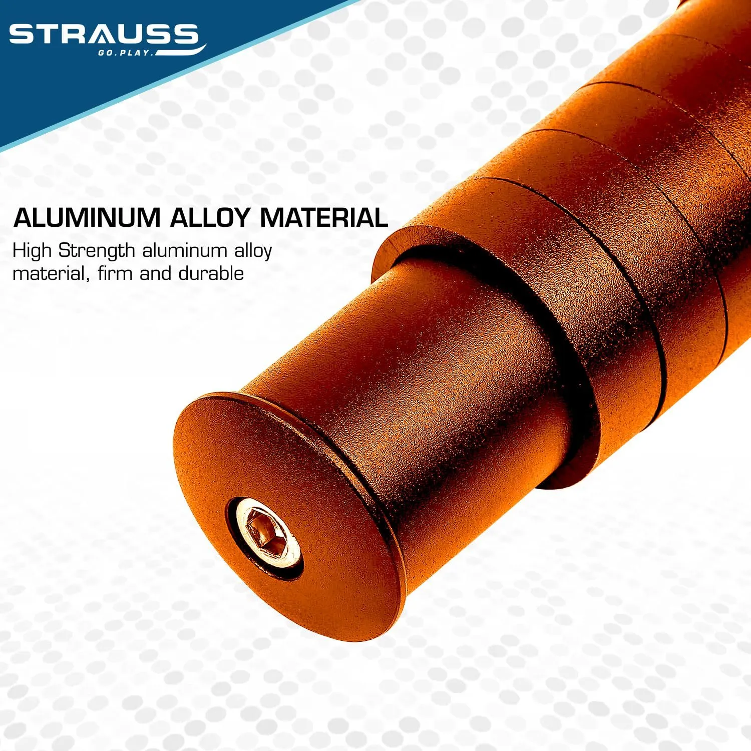 STRAUSS Cycle Handlebar: Adjustable Cycle Stem Riser Adapter | Enhanced Control | Orange