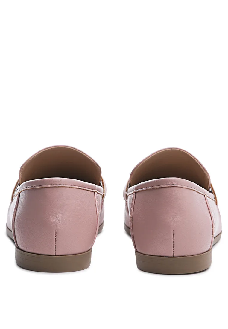 tahiti metallic gold buckle loafers