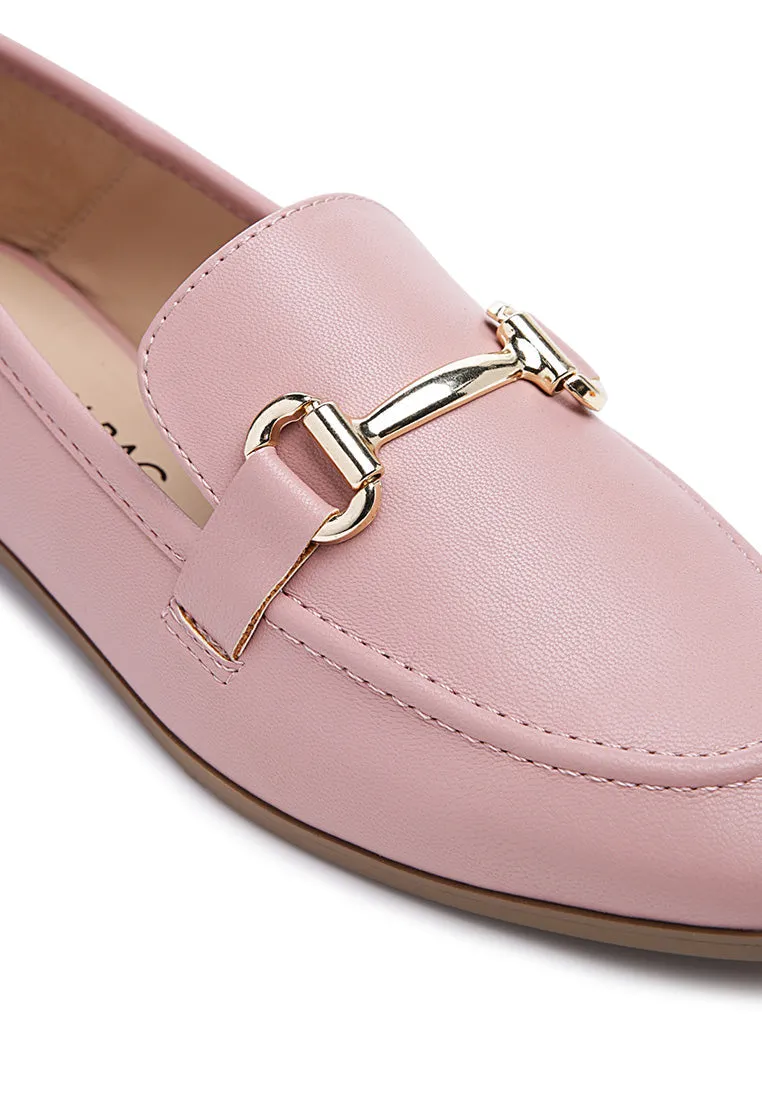 tahiti metallic gold buckle loafers