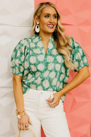 The Beau Floral Striped Woven Top