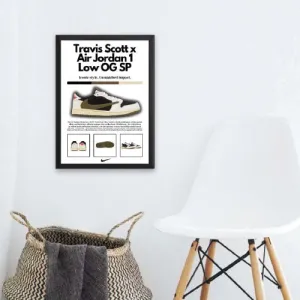 Travis Scott x Air Jordan 1 Low OG SP Wall Poster