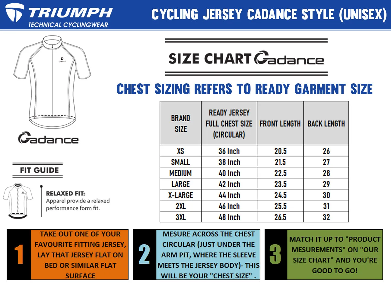 Triumph Cycling Jersey Cadance Short Sleeves