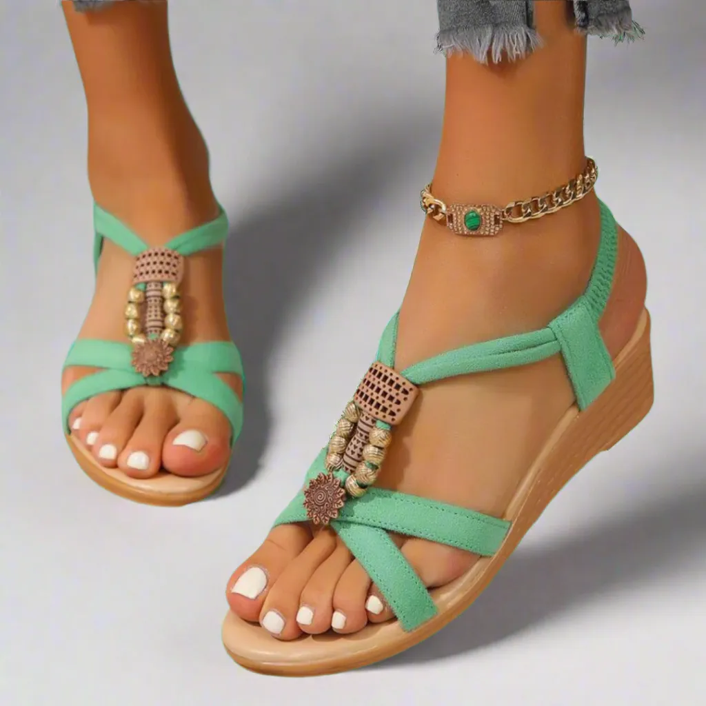 Valeska | Handmade Wedge Sandals Made from Premium Material