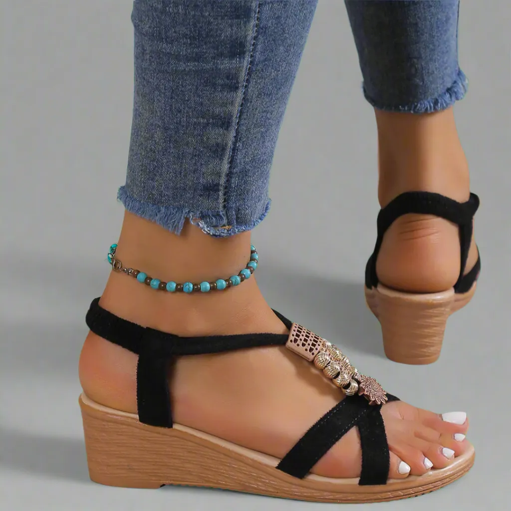 Valeska | Handmade Wedge Sandals Made from Premium Material
