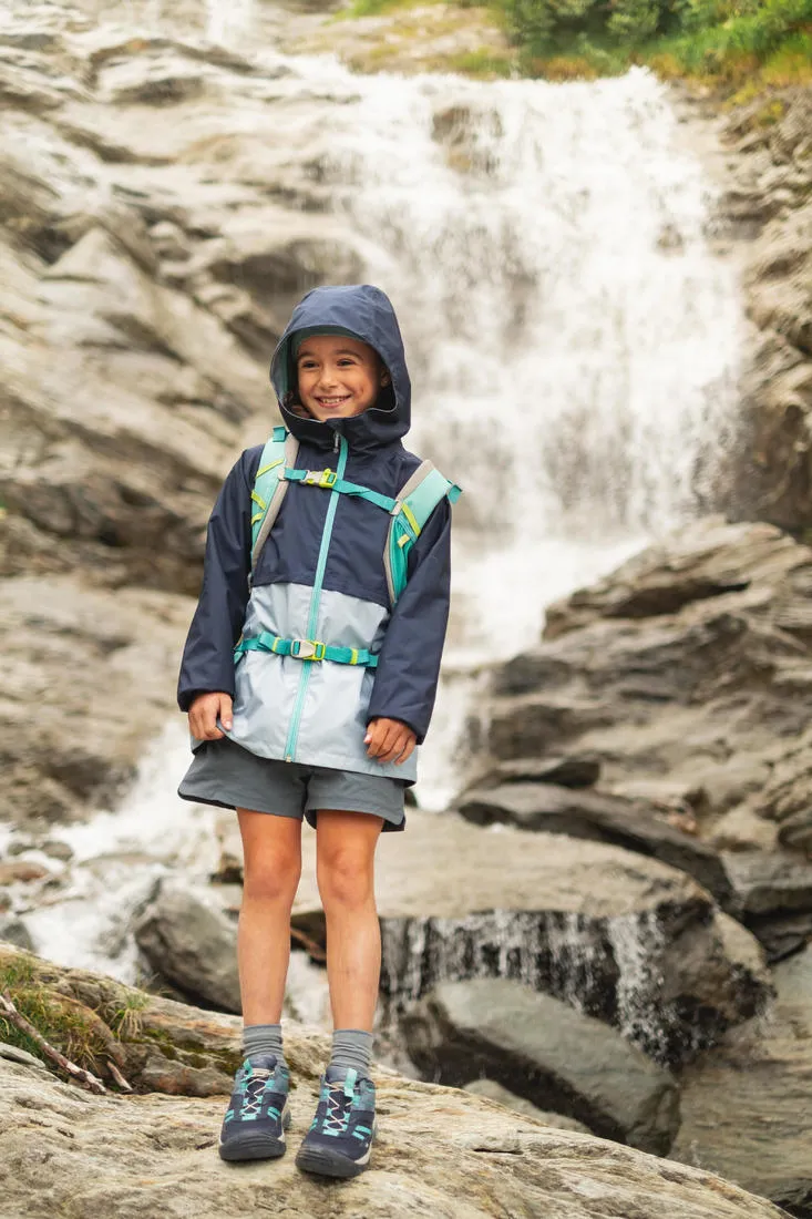 Veste imperméable de randonnée - MH500 violette - enfant 7-15 ans