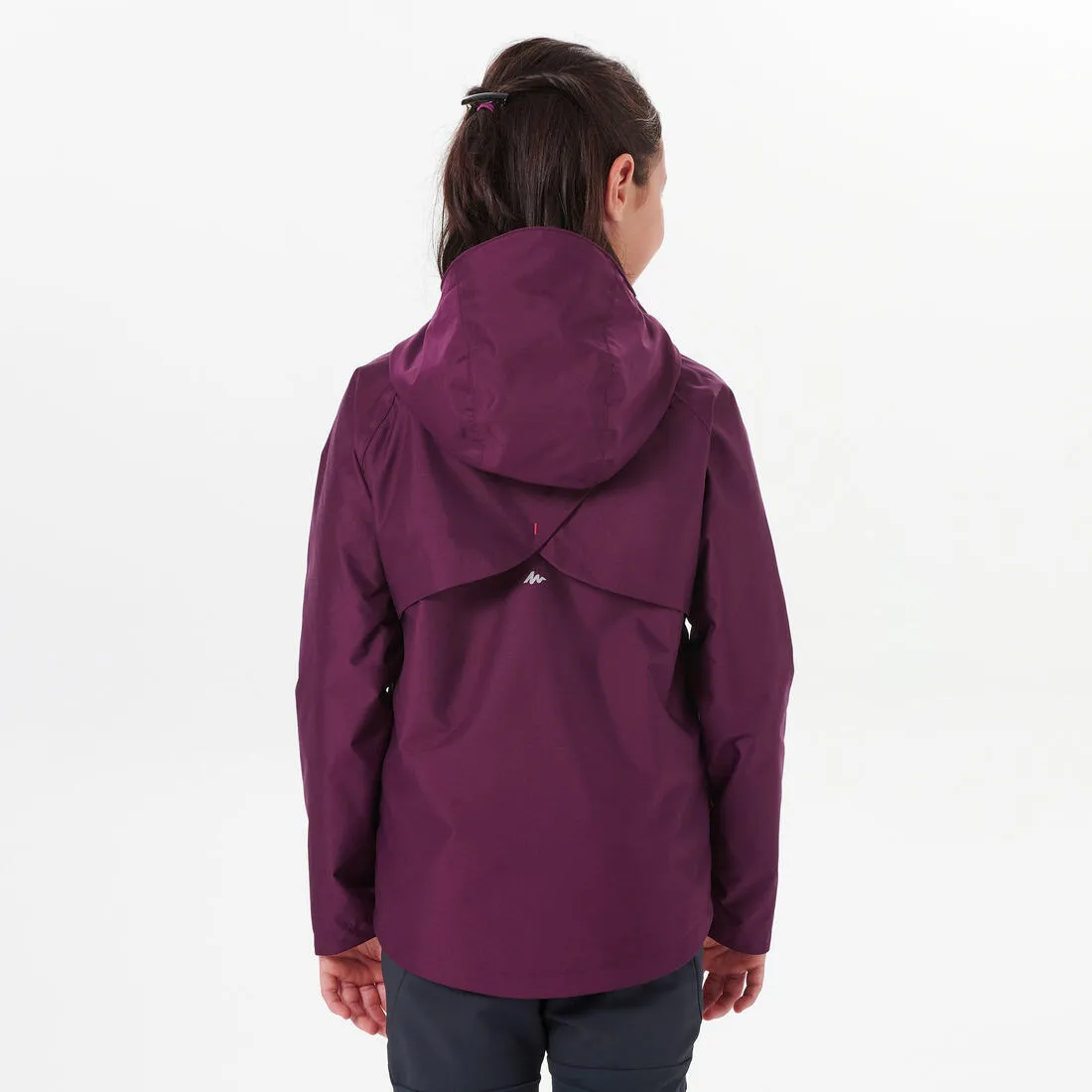 Veste imperméable de randonnée - MH500 violette - enfant 7-15 ans