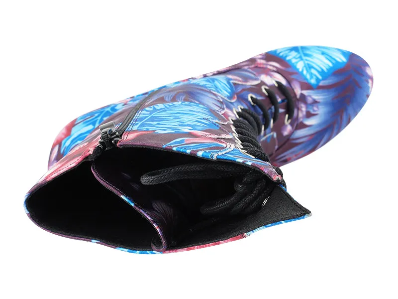 VFBoot SERACanCan 198 Blue_Purple Flower Satin