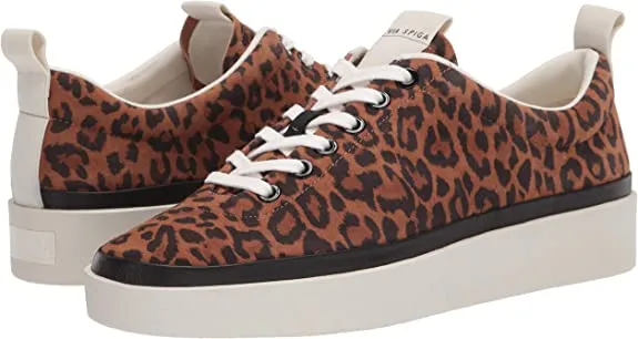 VIA SPIGA Women's Mae Sneaker, Toffee Black, 7.5