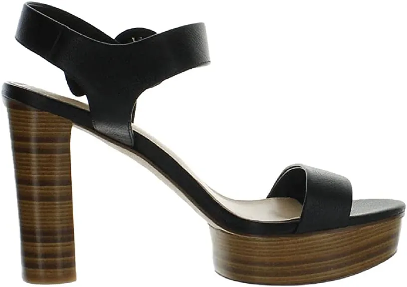 VIA SPIGA womens V-ira City Sandal, Black, 8 US