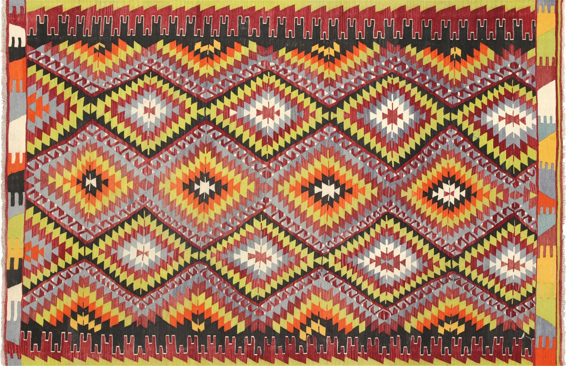 Vintage Turkish Kilim - 6'7" x 10'1"