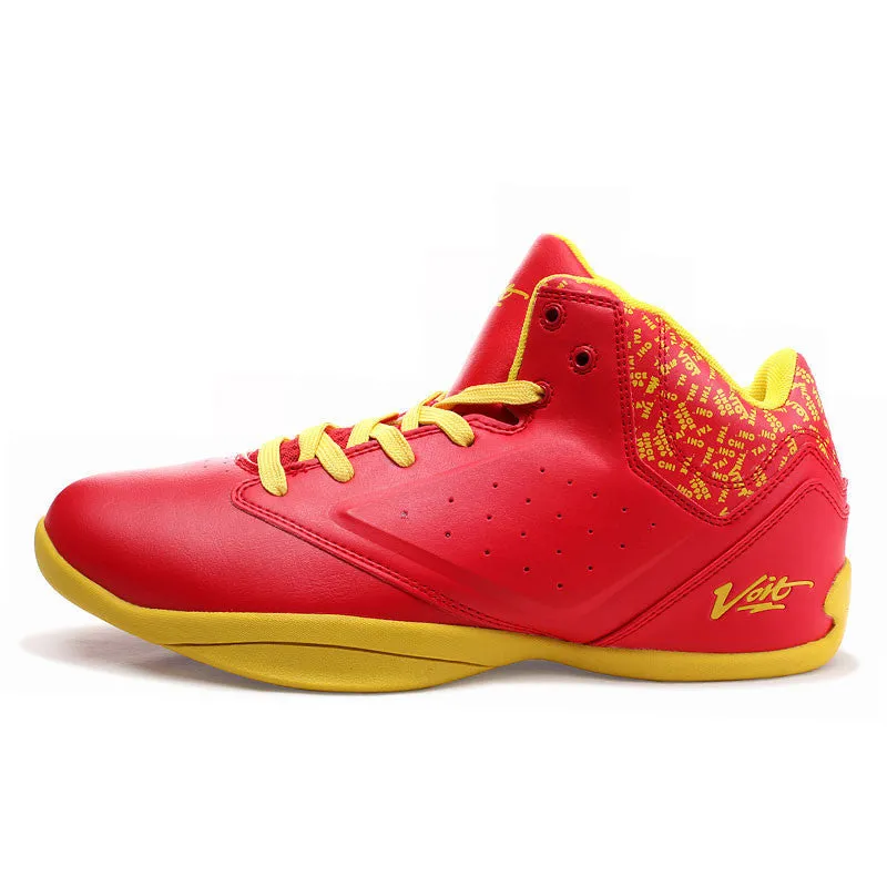 Voit Wavy Grip Wear Non-slip Mens Athletic Basketball Shoes Breathable Outdoor High-Top Sneakers Traning Shoes 51M6007