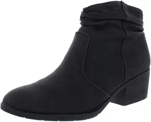WHITE MOUNTAIN Uptown Block Heel Ankle Boots, Black, 5.5 US
