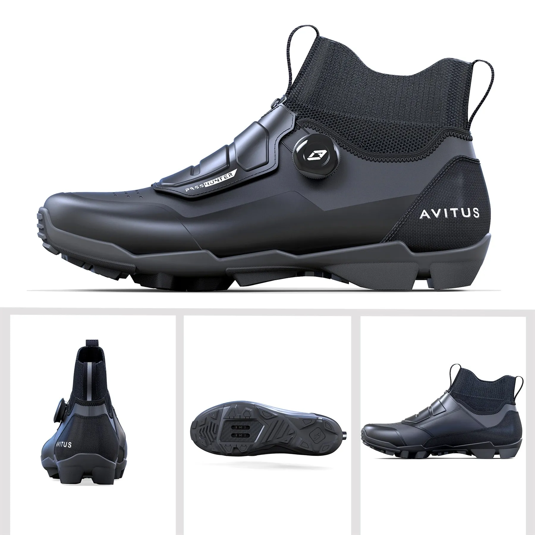 Winter mountain bike shoes for cyclists