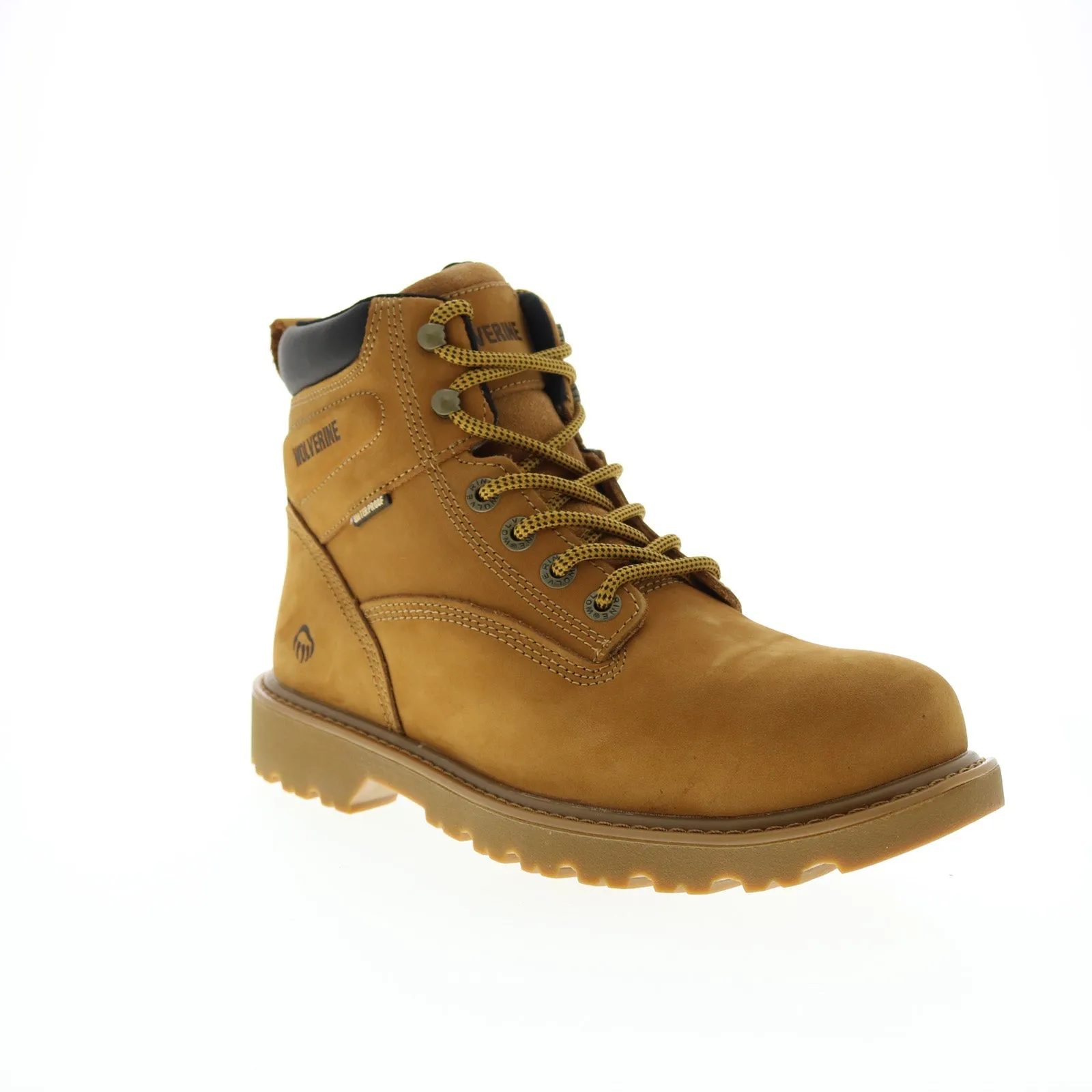 Wolverine Floorhand 6" Waterproof W10642 Mens Brown Nubuck Lace Up Work Boots
