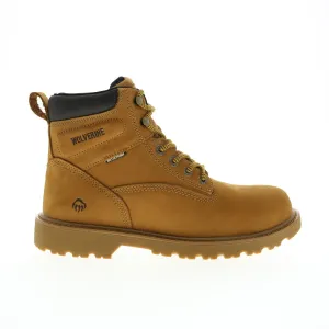 Wolverine Floorhand 6" Waterproof W10642 Mens Brown Nubuck Lace Up Work Boots