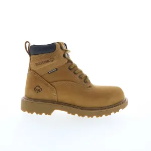 Wolverine Floorhand INS 6" Soft Toe Waterproof Womens Brown Work Boots