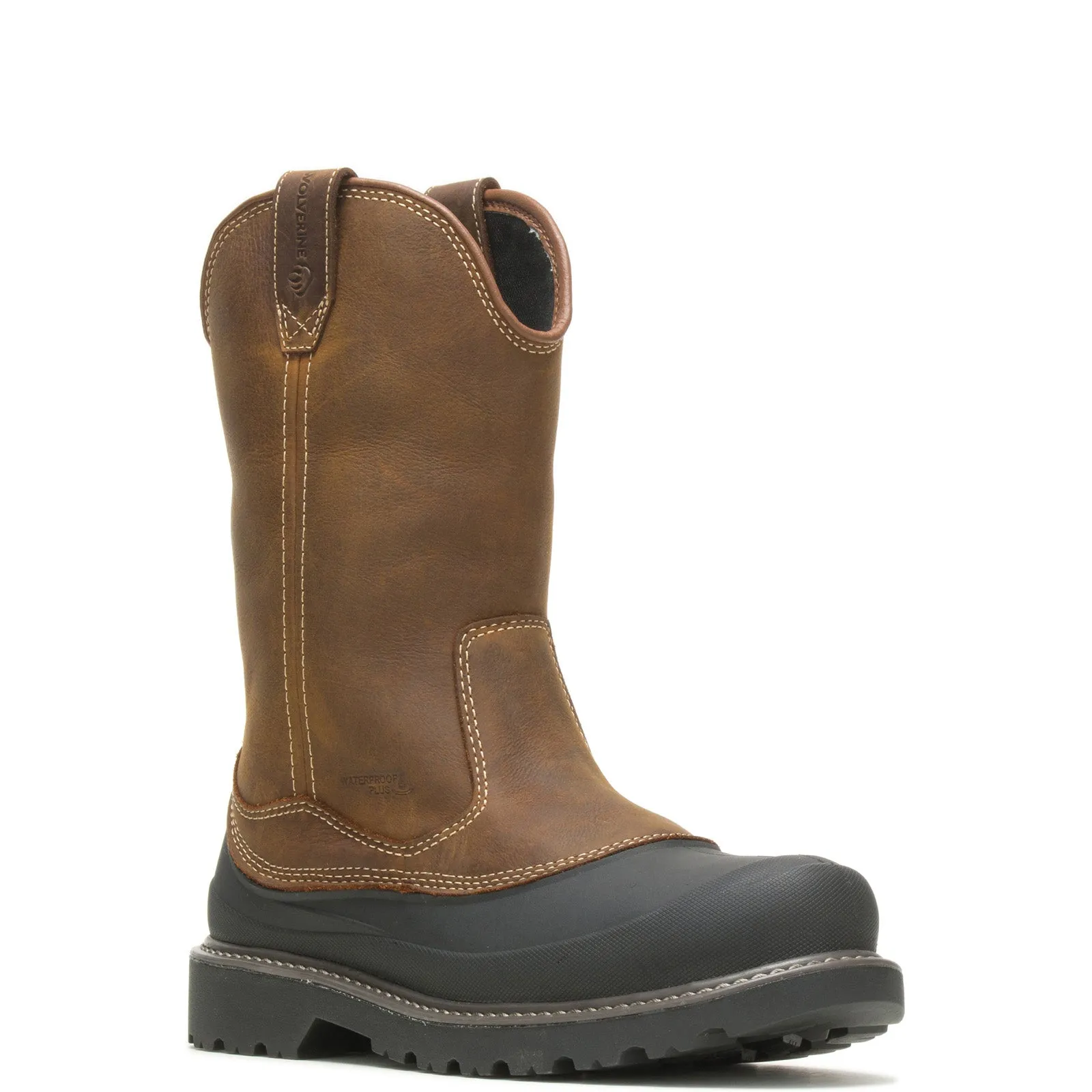 Wolverine Floorhand Swamp Waterproof W220041 Mens Brown Leather Work Boots