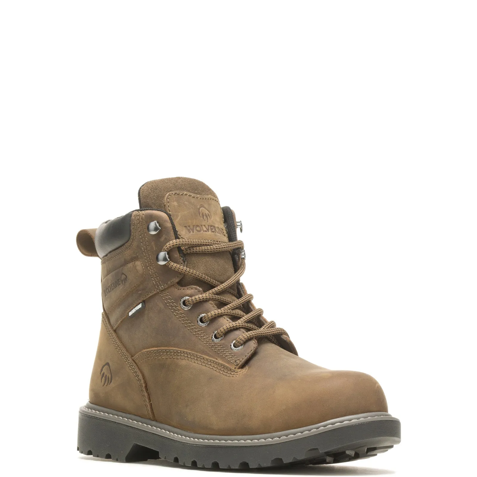 Wolverine Floorhand Waterproof Insulated Steel Toe Mens Brown Wide Work Boots