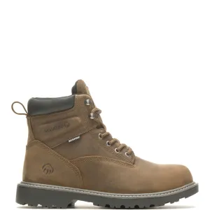 Wolverine Floorhand Waterproof Insulated Steel Toe Mens Brown Wide Work Boots