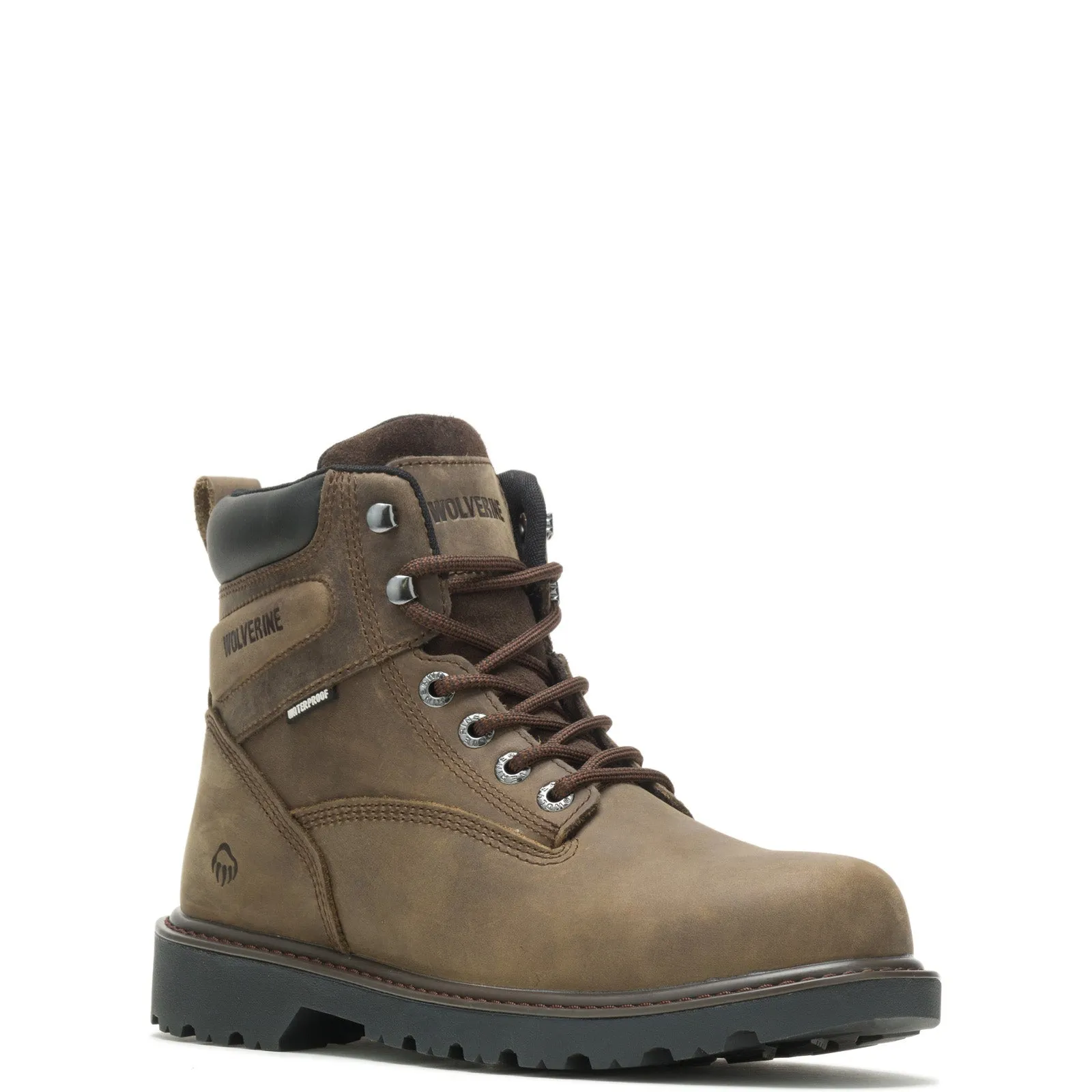 Wolverine Floorhand Waterproof Steel Toe 6" W080040 Mens Brown Wide Work Boots