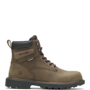 Wolverine Floorhand Waterproof Steel Toe 6" W080040 Mens Brown Wide Work Boots