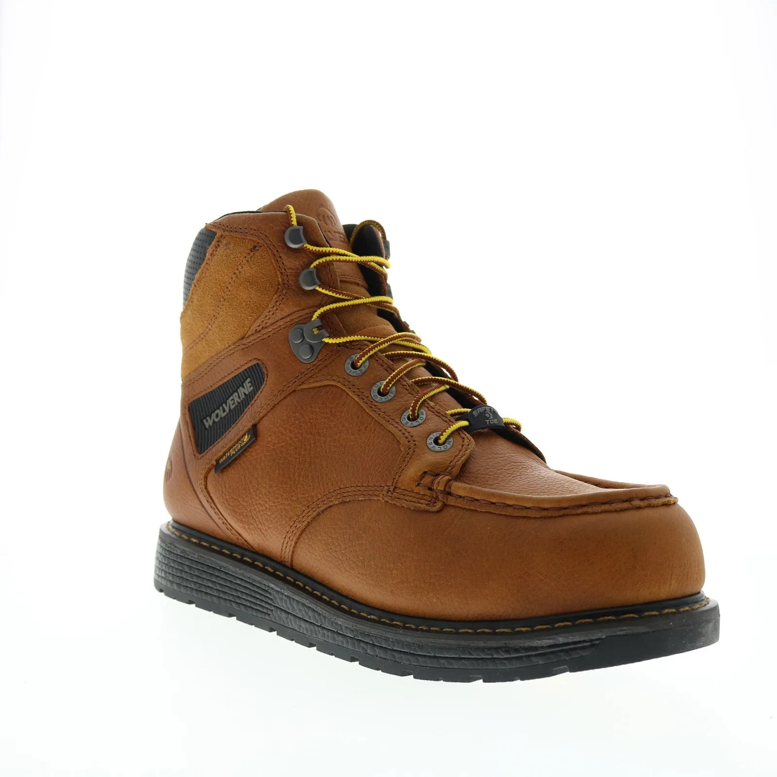 Wolverine Hellcat Moc-Toe 6" CarbonMax W080028 Mens Brown Leather Work Boots
