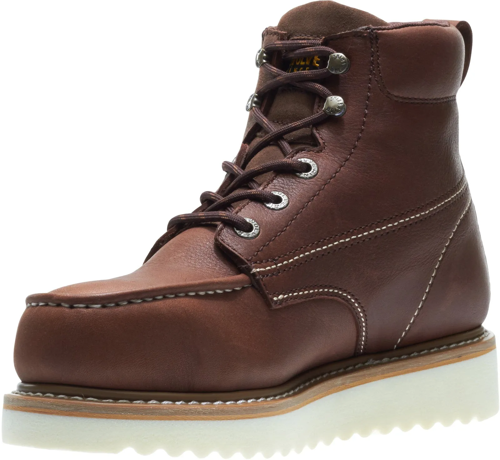 Wolverine Loader Waterproof 6" W10840 Mens Brown Wide Leather Work Boots