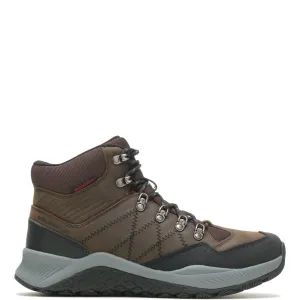 Wolverine Luton Hiker Waterproof Steel Toe Mid Mens Brown Wide Hiking Boots