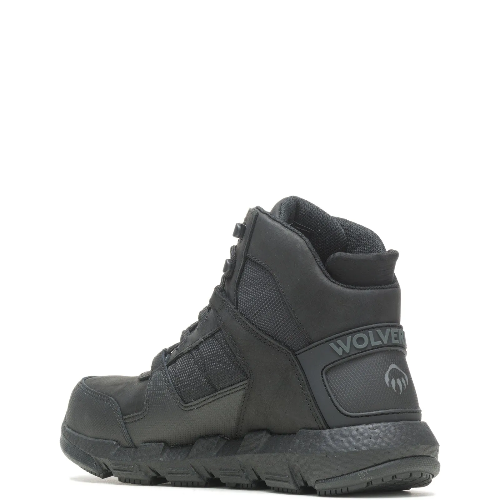 Wolverine Rev Ultraspring DuraShocks CarbonMax Mens Black Wide Work Boots