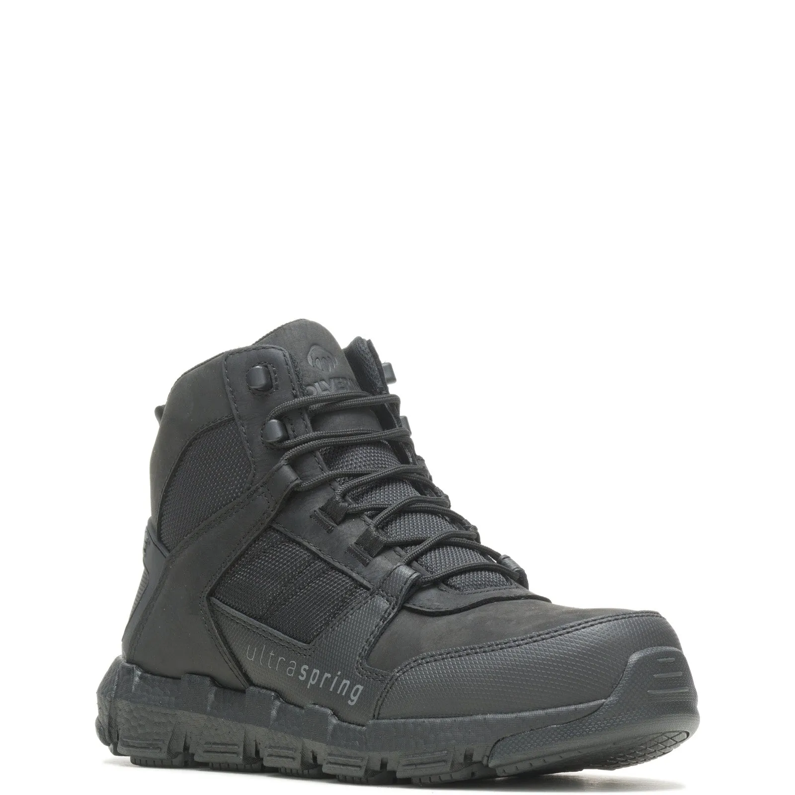 Wolverine Rev Ultraspring DuraShocks CarbonMax Mens Black Wide Work Boots