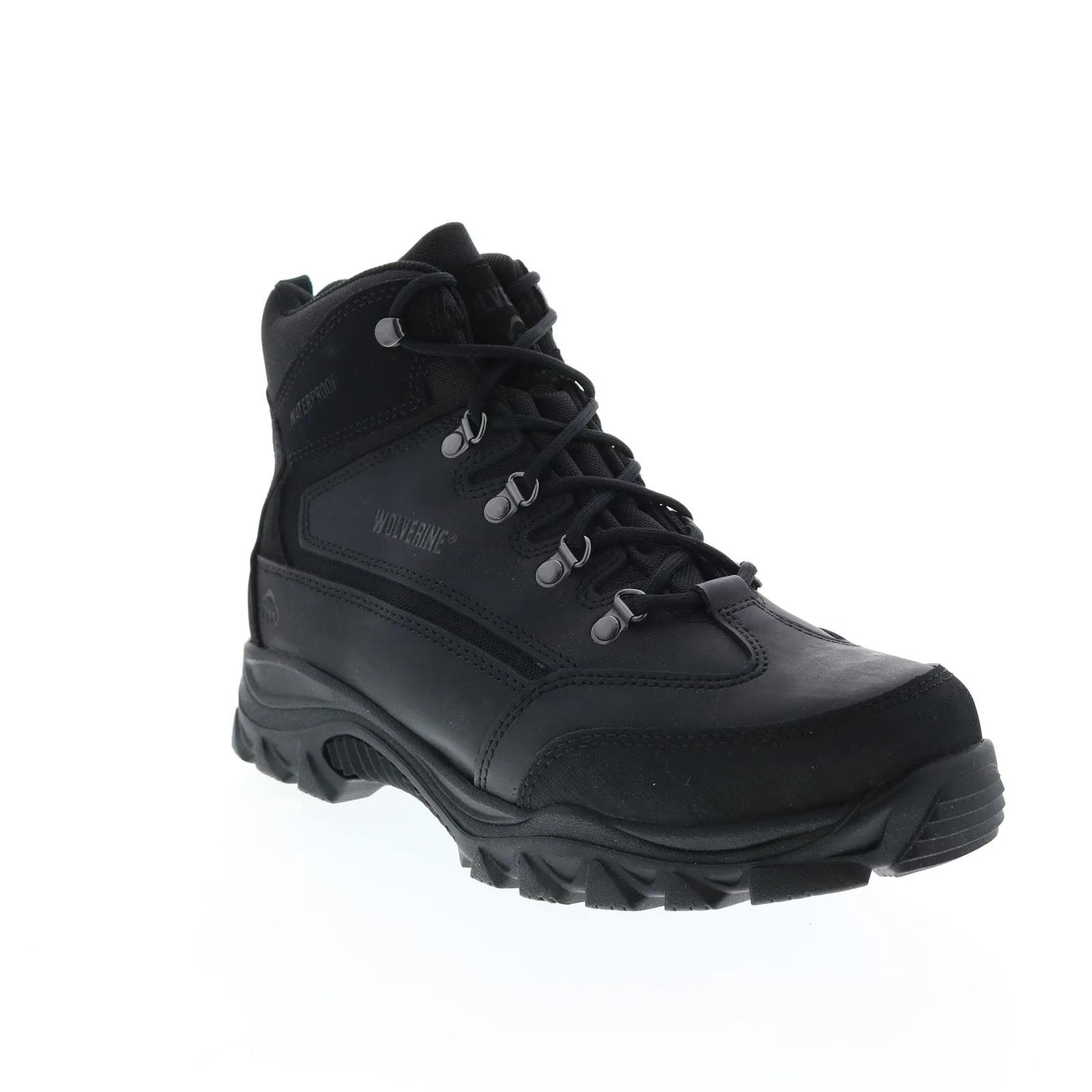 Wolverine Spencer Waterproof W05126  Mens Black Leather Hiking Boots
