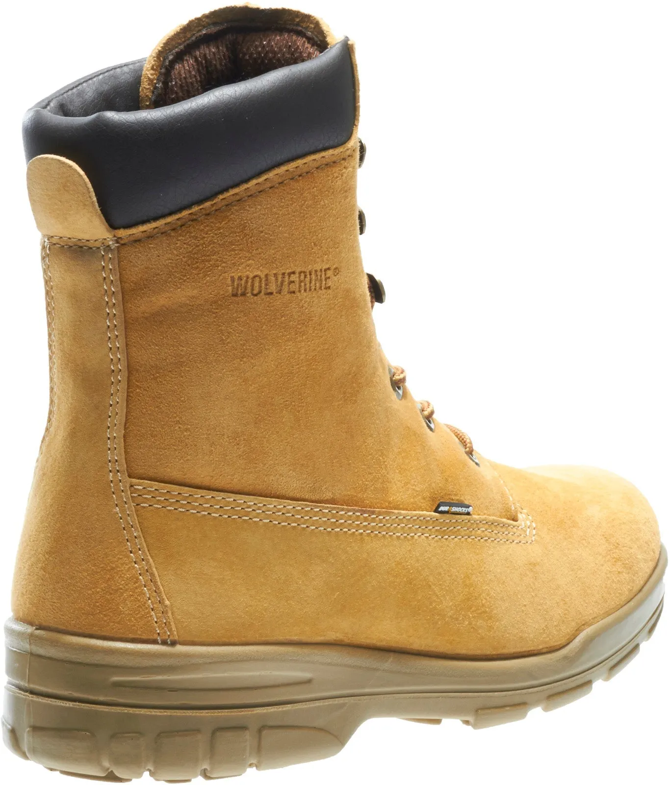 Wolverine Trappeur DuraShocks WP Insulated 8" Mens Gold Wide Work Boots