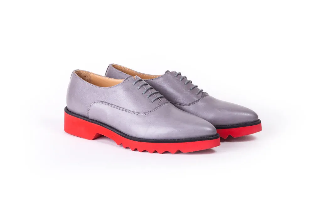 Women's Grey & Black Accented  Lace Up with Red Sole EX-305 (2017)