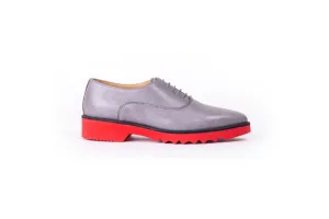 Women's Grey & Black Accented  Lace Up with Red Sole EX-305 (2017)