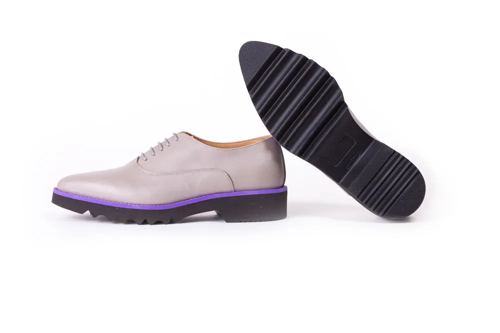Women's Grey & Purple Accented with Black Sole Lace Up - EX - 306