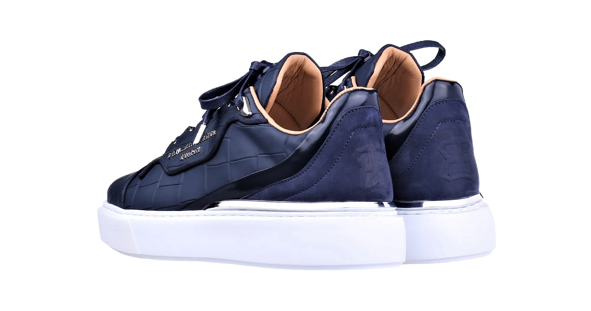 Women's Low-Top BNJ RAPHAEL  NAVY  MATT CROCODILE