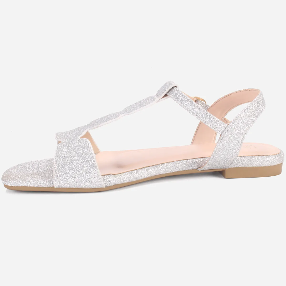 Womens "BENNU" Shimmery Summer Sandals