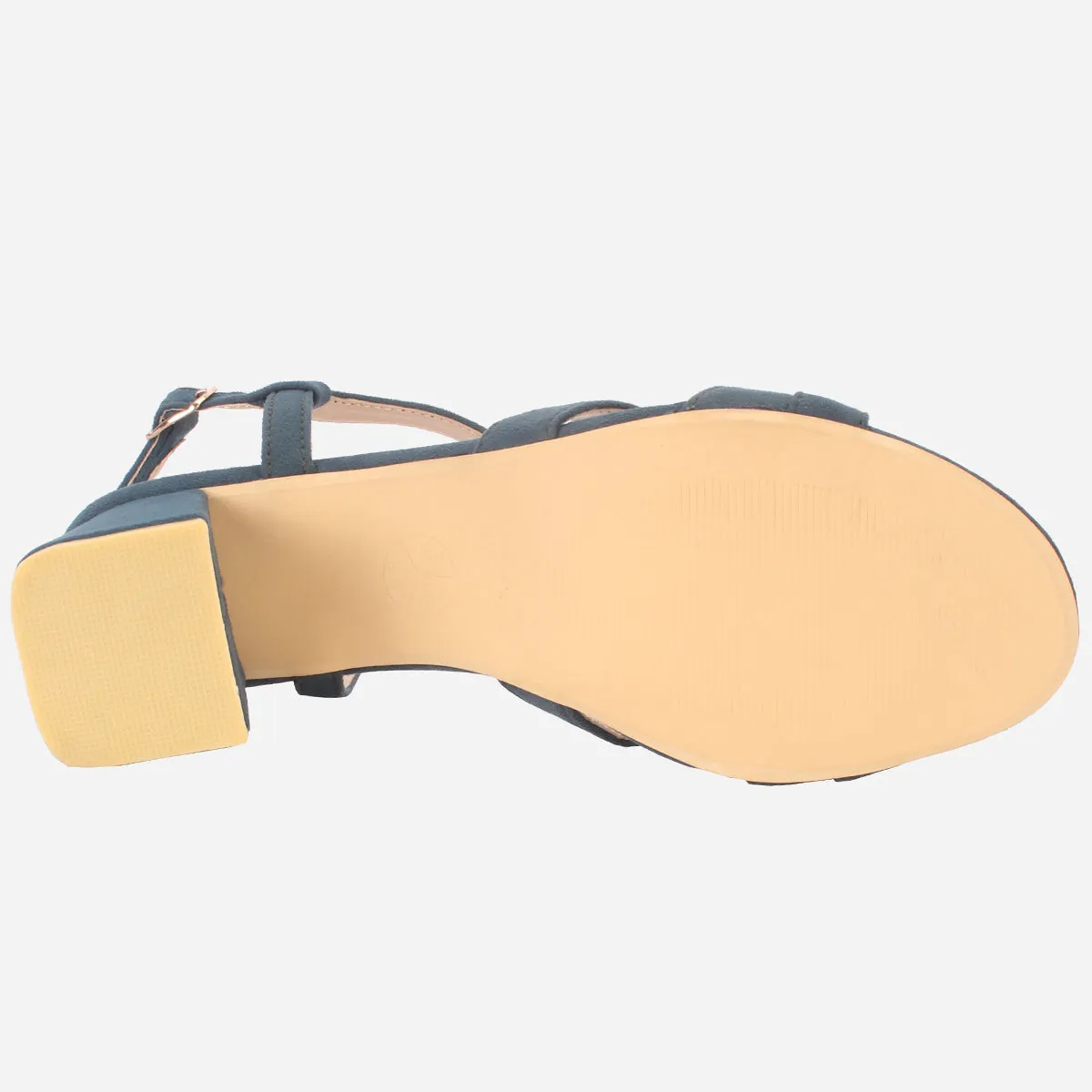 Womens "SAVON" Crossover Strap Block Heeled Sandals