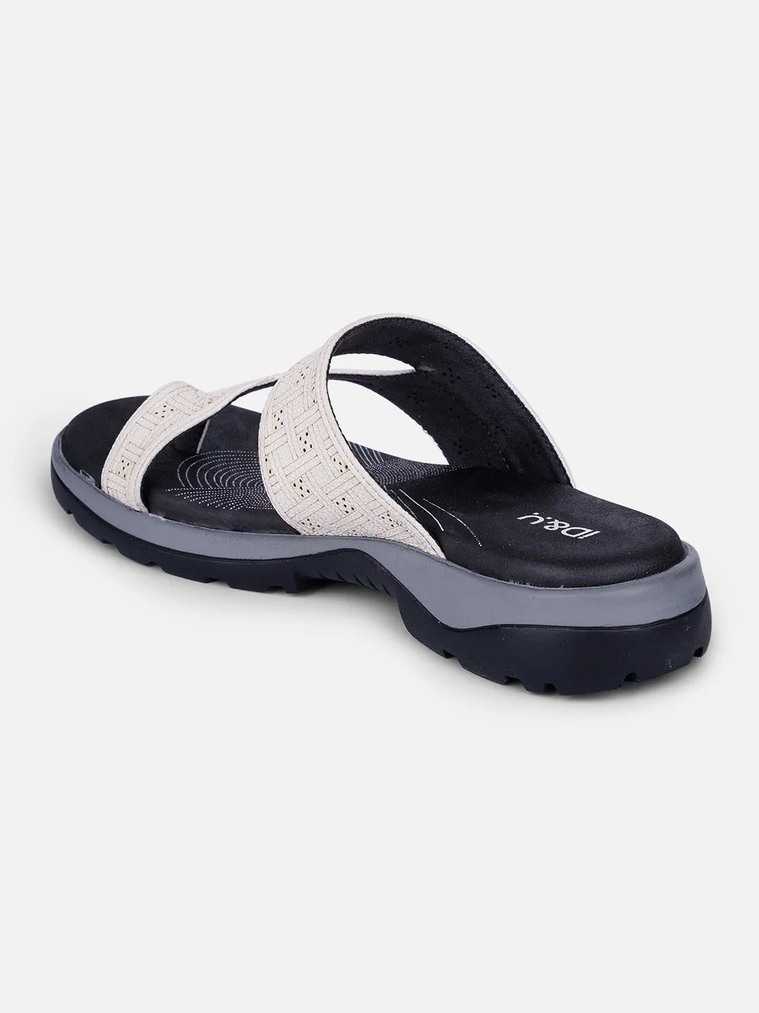 Women's White Thong Sandals (IU6008)
