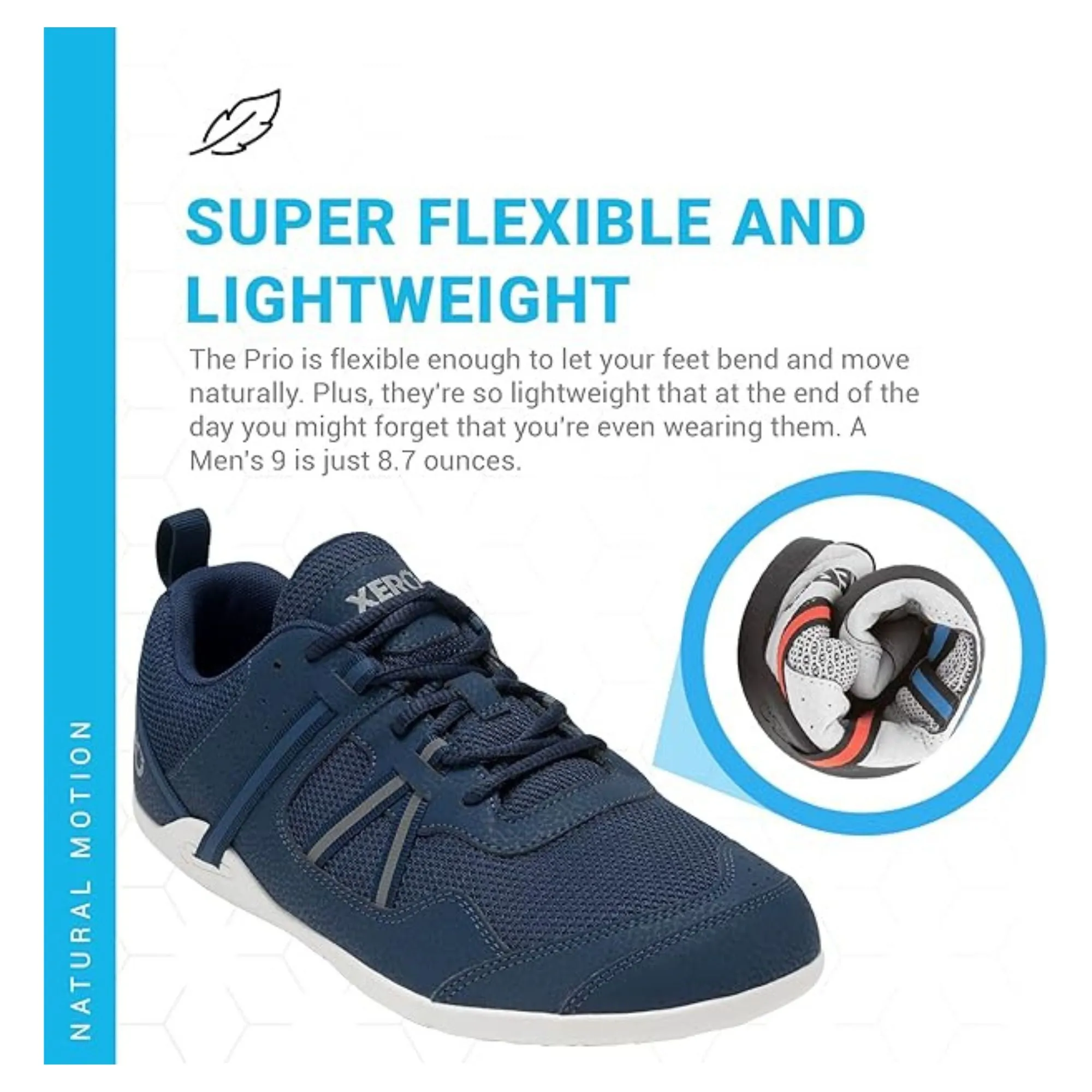 Xero Shoes Men's Prio Running and Fitness Shoe Insignia Blue