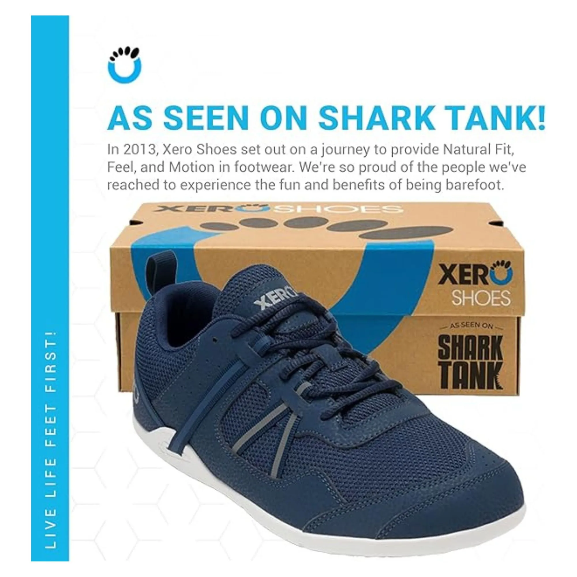 Xero Shoes Men's Prio Running and Fitness Shoe Insignia Blue