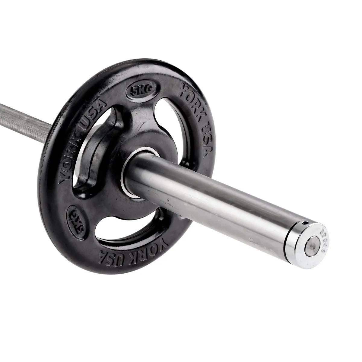 York Barbell ISO-Grip Rubber Olympic Weight Plates 4 x 5kg