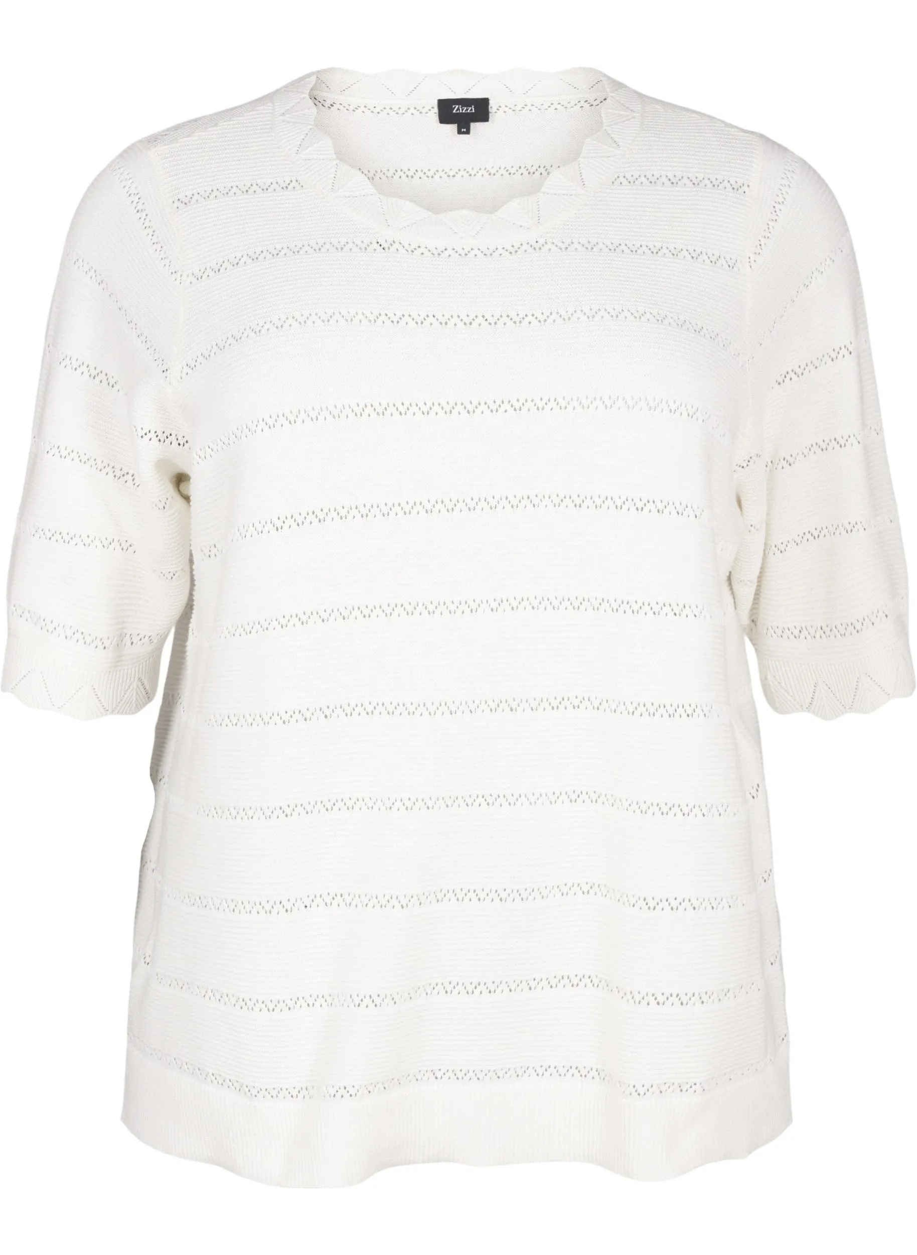 Zizzi Elsa Knit in White